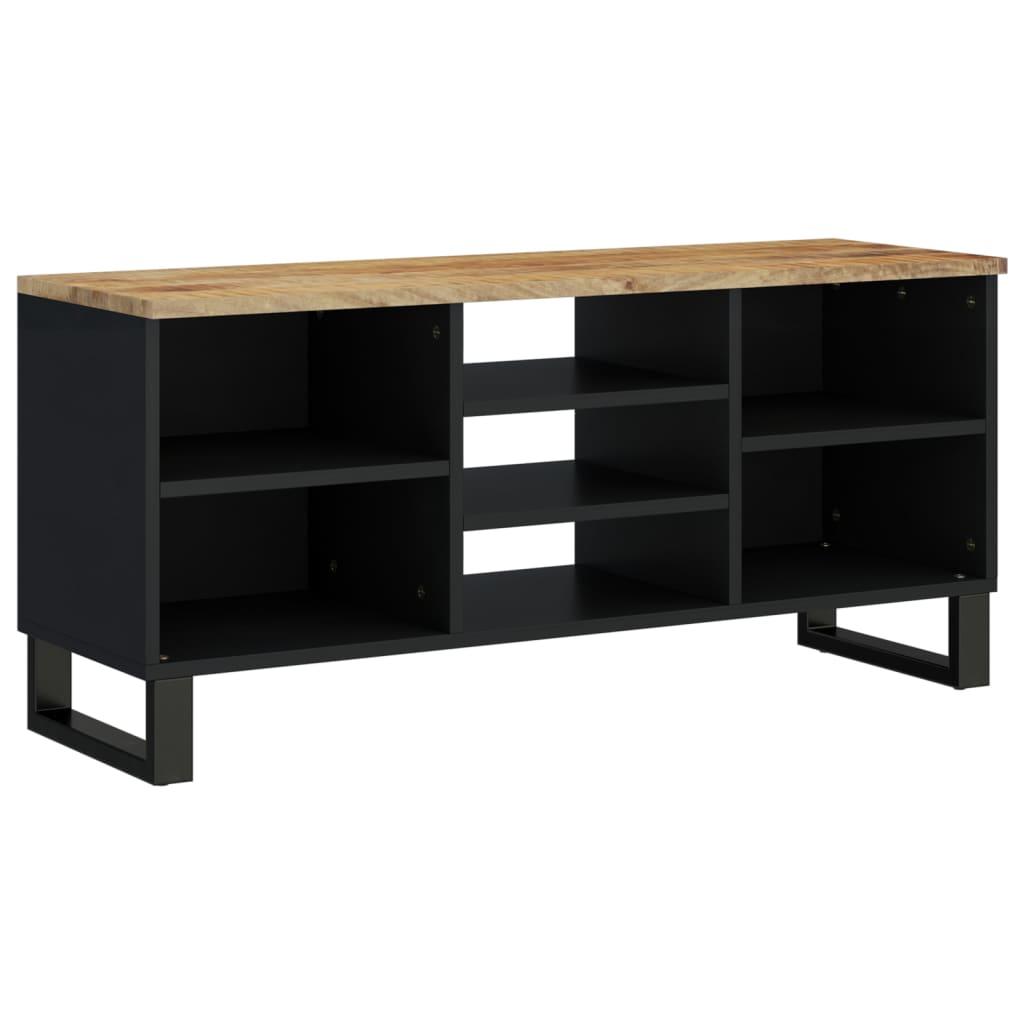 vidaXL TV Cabinet 100x33x46 cm Solid Wood Mango&Engineered Wood