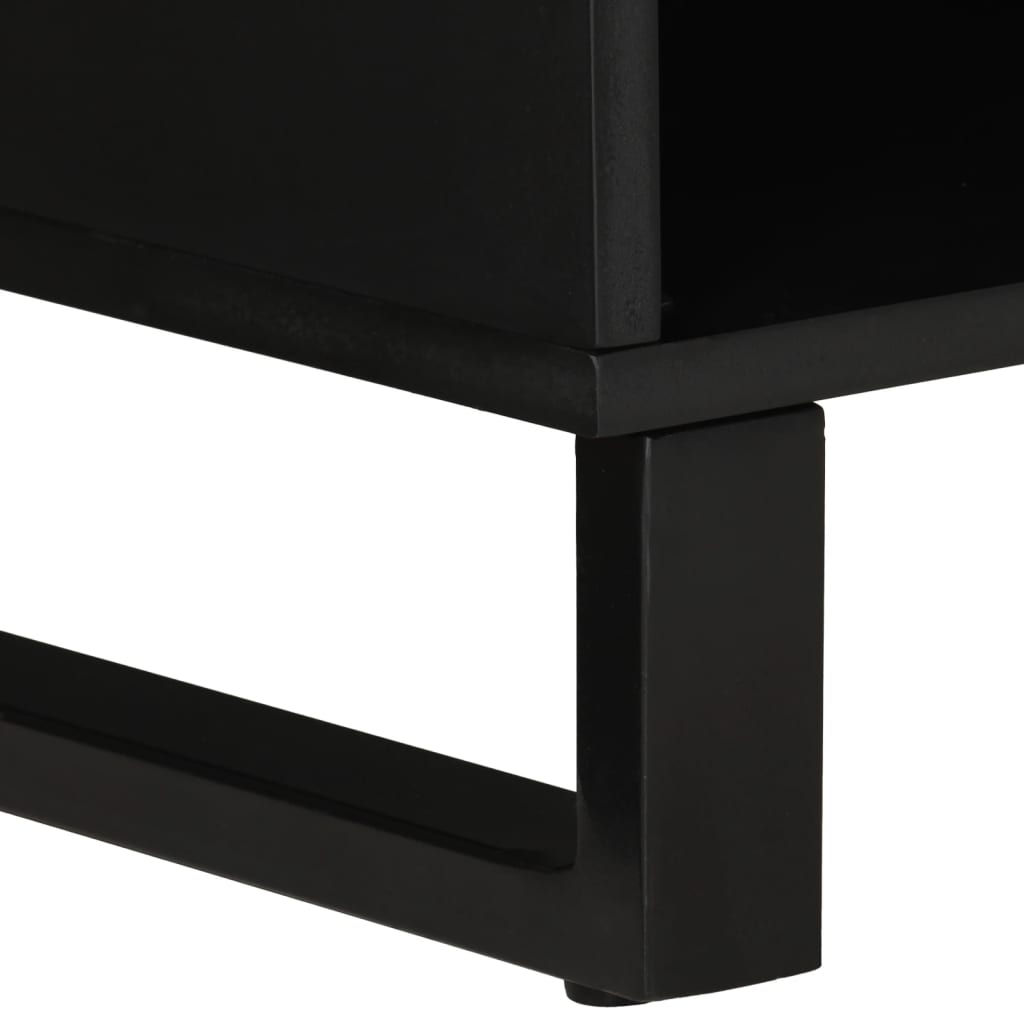 vidaXL TV Cabinet 100x33x46 cm Solid Wood Mango&Engineered Wood