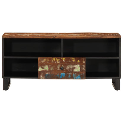 vidaXL TV Cabinet 100x33x46 cm Solid Wood Reclaimed&Engineered Wood
