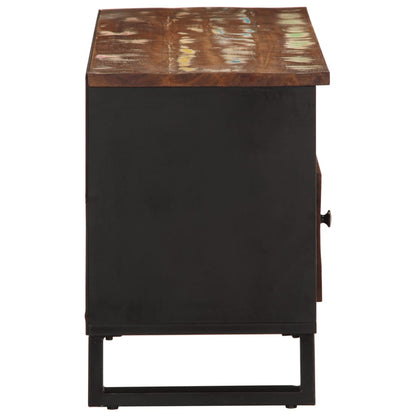 vidaXL TV Cabinet 100x33x46 cm Solid Wood Reclaimed&Engineered Wood