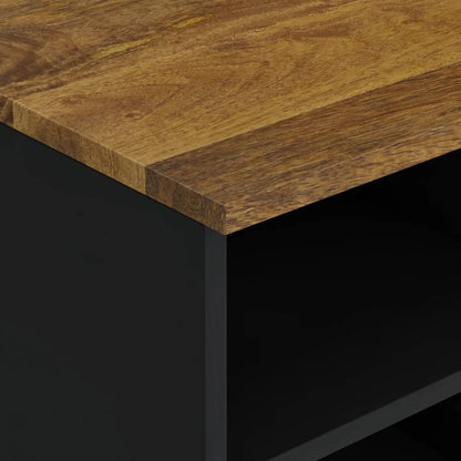 vidaXL TV Cabinet 100x33x46 cm Solid Wood Mango&Engineered Wood