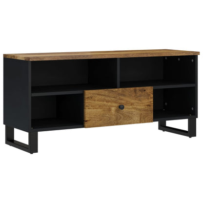 vidaXL TV Cabinet 100x33x46 cm Solid Wood Mango&Engineered Wood