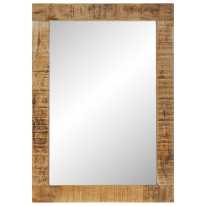 vidaXL Mirror 70x50 cm Solid Wood Mango and Glass