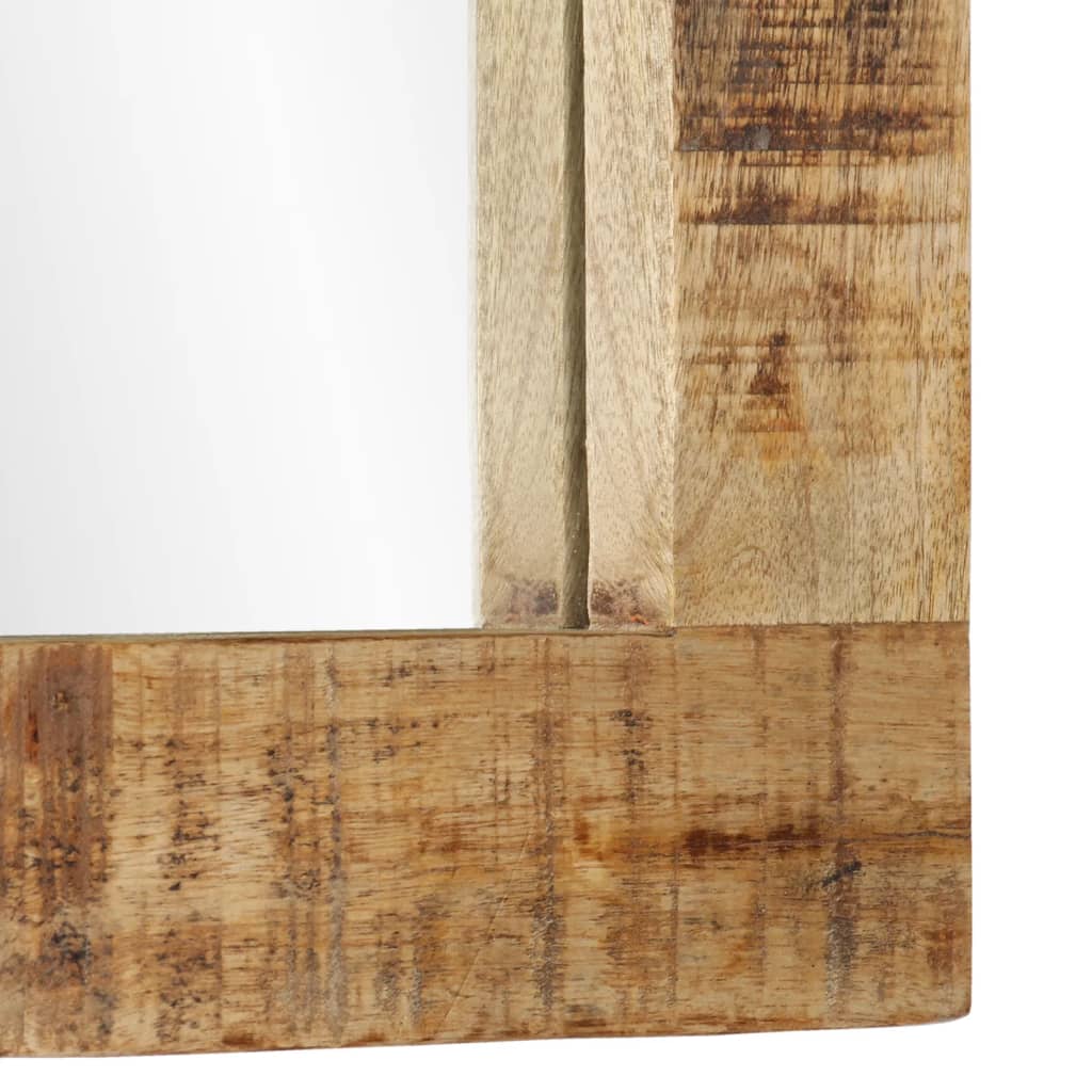 vidaXL Mirror 70x50 cm Solid Wood Mango and Glass