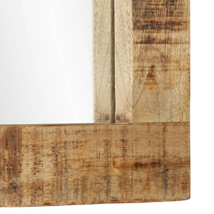 vidaXL Mirror 70x50 cm Solid Wood Mango and Glass