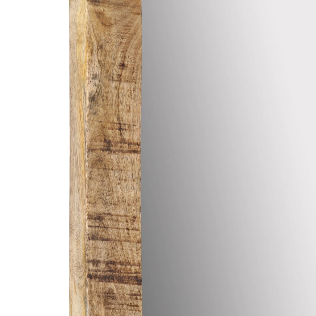 vidaXL Mirror 70x50 cm Solid Wood Mango and Glass