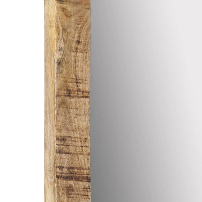 vidaXL Mirror 70x50 cm Solid Wood Mango and Glass