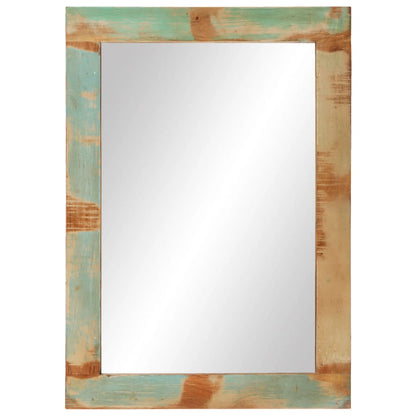 vidaXL Mirror 70x50 cm Solid Wood Reclaimed and Glass