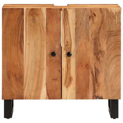 vidaXL Sink Cabinet 62x33x58 cm Solid Wood Acacia and Engineered Wood