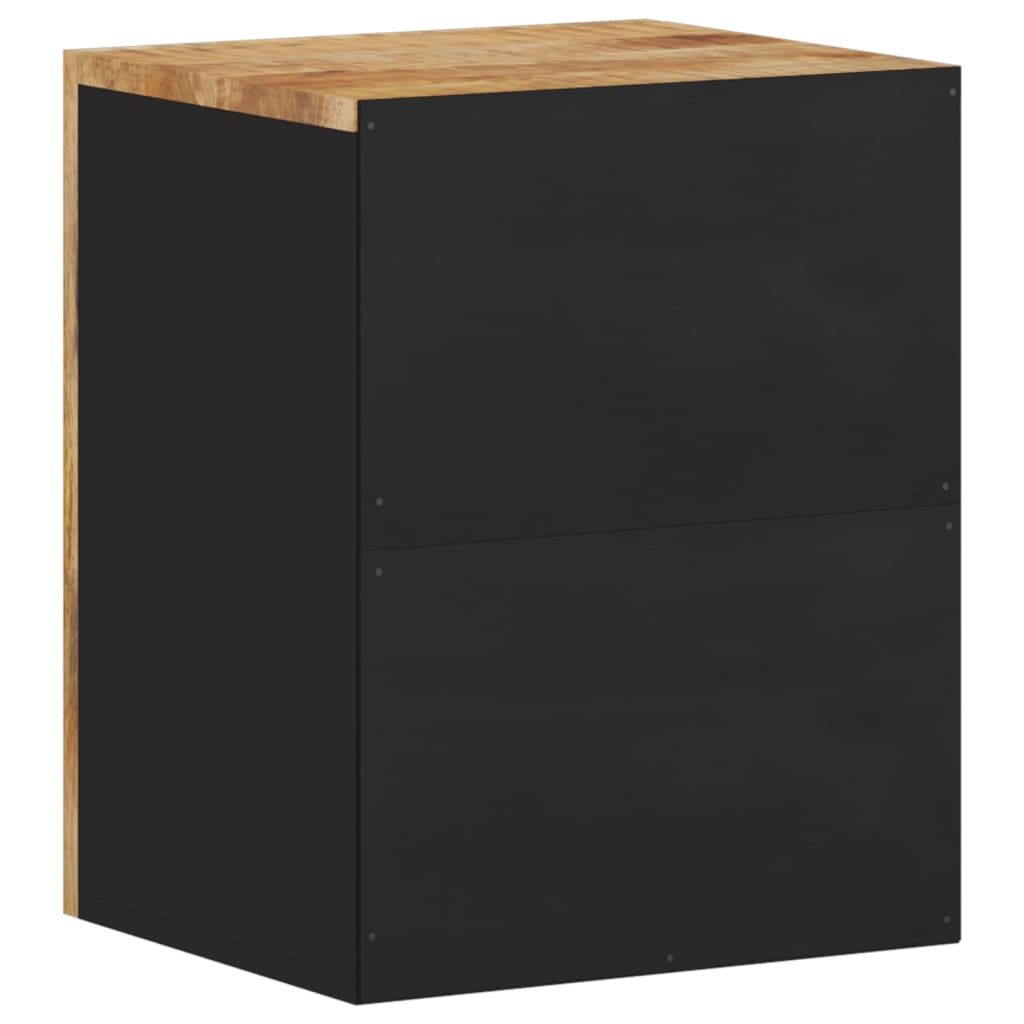 vidaXL Bathroom Wall Cabinet 38x33x48 cm Solid Wood Mango