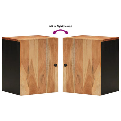 vidaXL Bathroom Wall Cabinet 38x33x48 cm Solid Wood Acacia