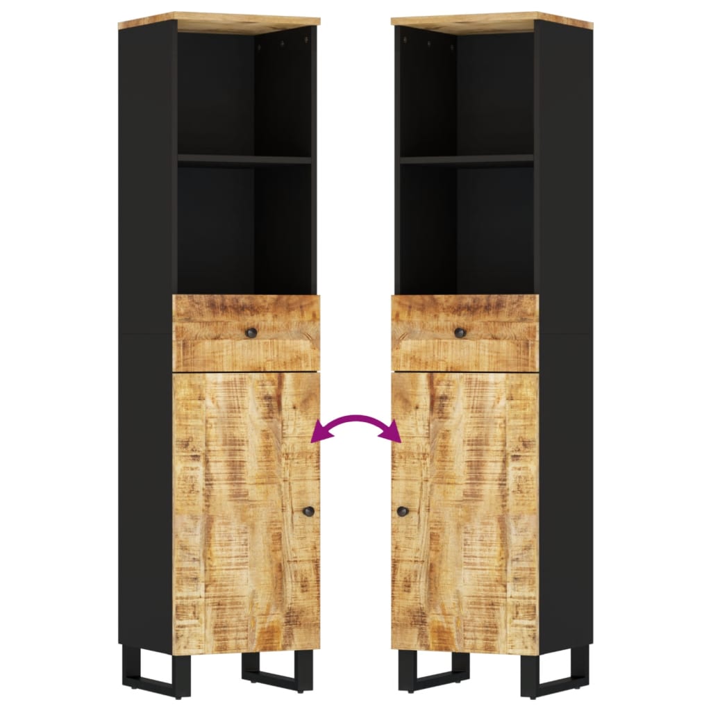 vidaXL Bathroom Cabinet 38x33x160 cm Solid Wood Mango