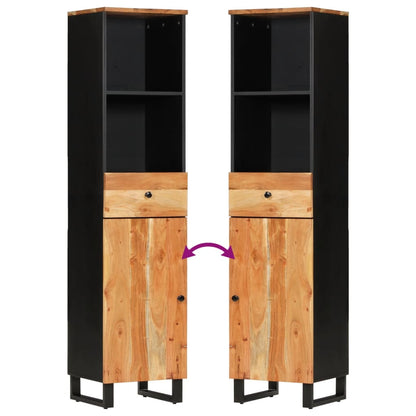 vidaXL Bathroom Cabinet 38x33x160 cm Solid Wood Acacia