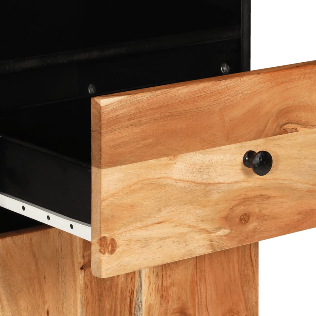 vidaXL Bathroom Cabinet 38x33x160 cm Solid Wood Acacia