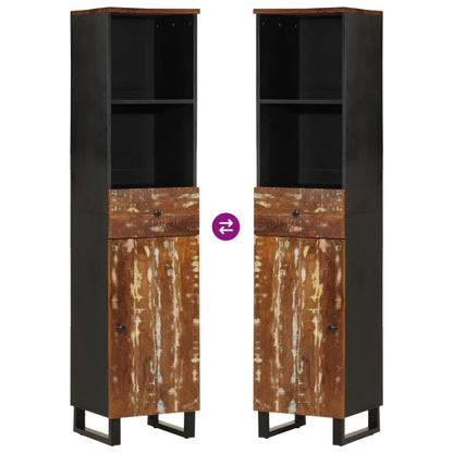 vidaXL Bathroom Cabinet 38x33x160 cm Solid Wood Reclaimed