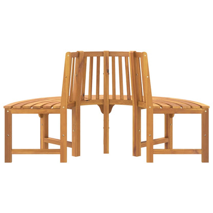 vidaXL Half Round Tree Bench Ø160 cm Solid Wood Eucalyptus