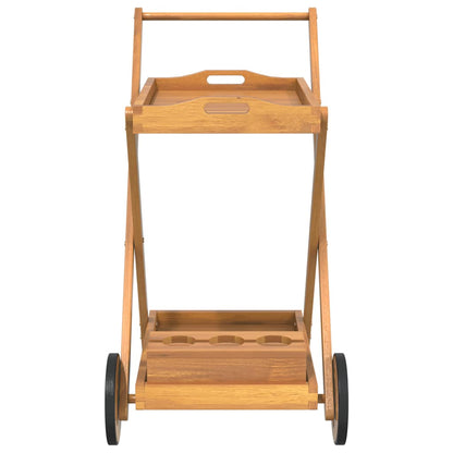 vidaXL Tea Trolley 54x87x90 cm Solid Wood Acacia