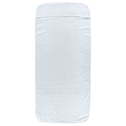 vidaXL Beach Towels 2 pcs White 75x200 cm Fabric 400 GSM