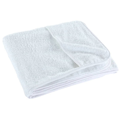 vidaXL Beach Towels 2 pcs White 75x200 cm Fabric 400 GSM