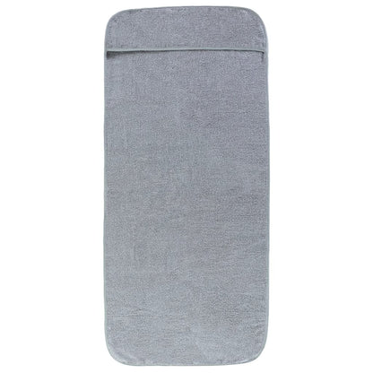 vidaXL Beach Towels 2 pcs Grey 60x135 cm Fabric 400 GSM