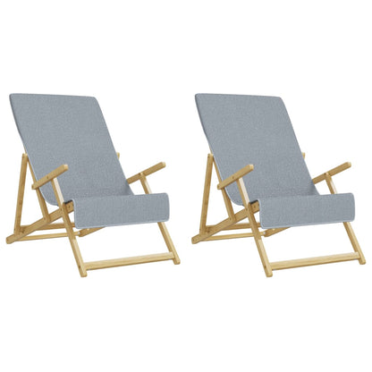 vidaXL Beach Towels 2 pcs Grey 60x135 cm Fabric 400 GSM