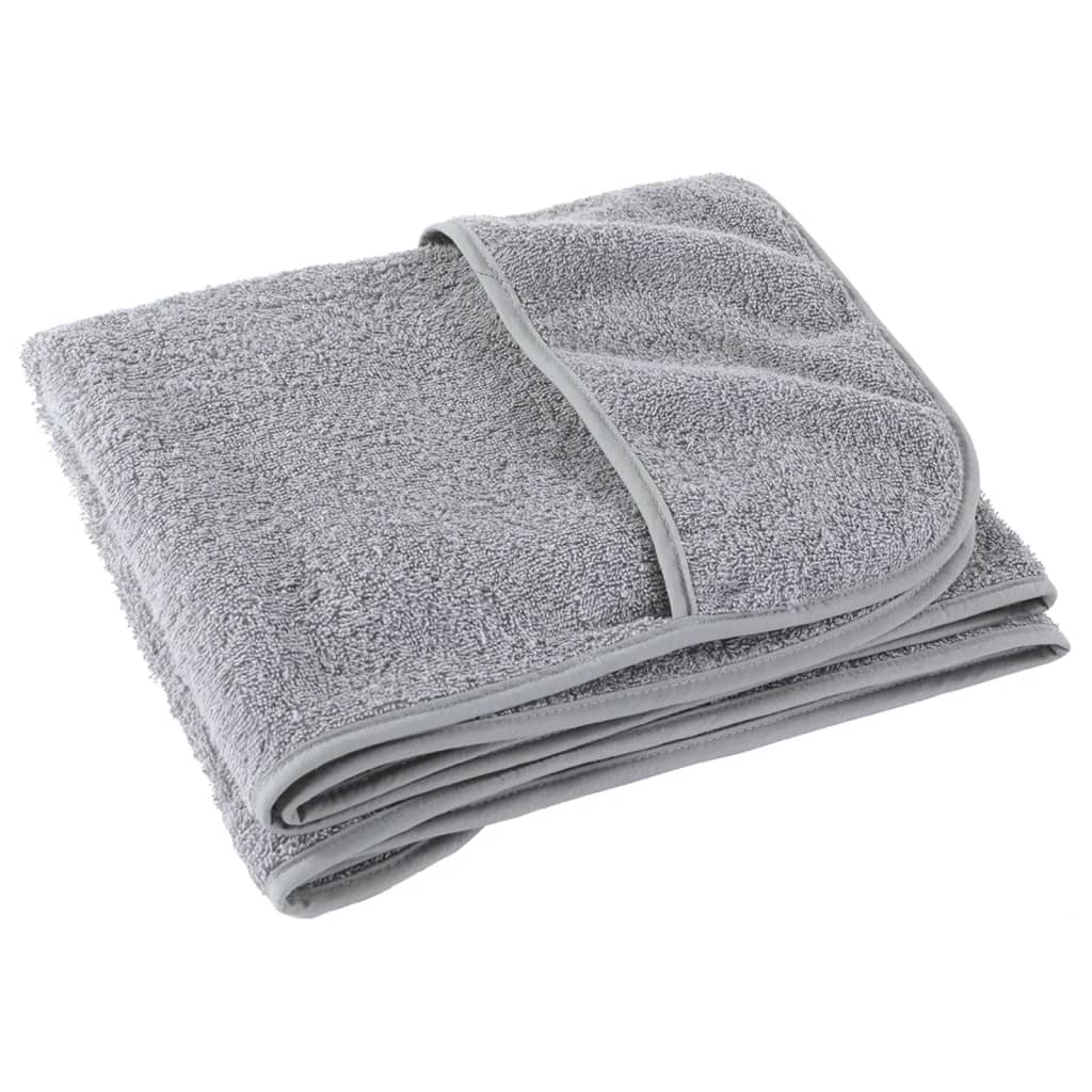 vidaXL Beach Towels 2 pcs Grey 60x135 cm Fabric 400 GSM