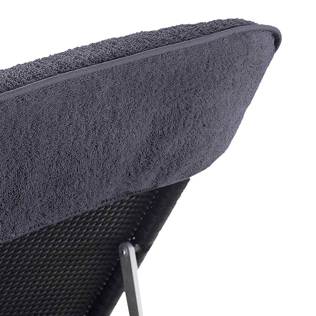 vidaXL Beach Towels 2 pcs Anthracite 60x135 cm Fabric 400 GSM