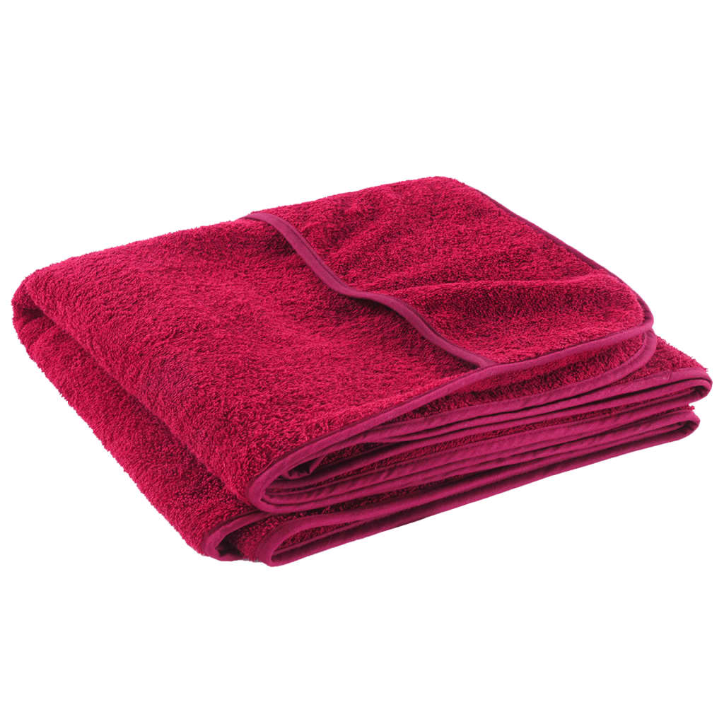 vidaXL Beach Towels 2 pcs Burgundy 60x135 cm Fabric 400 GSM