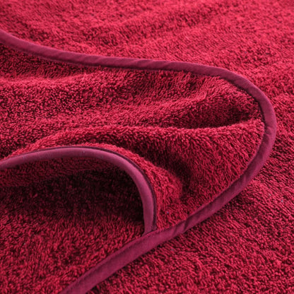 vidaXL Beach Towels 2 pcs Burgundy 75x200 cm Fabric 400 GSM