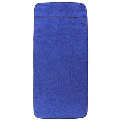 vidaXL Beach Towels 2 pcs Royal Blue 60x135 cm Fabric 400 GSM