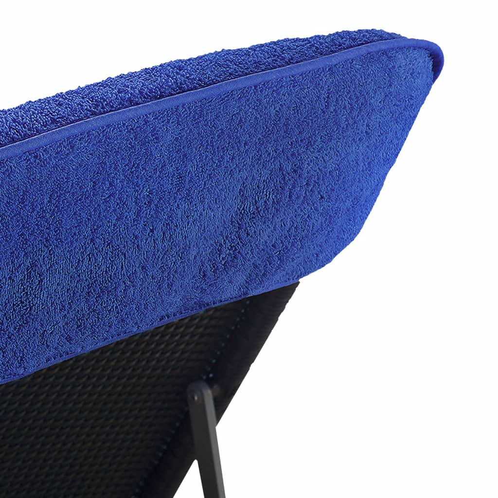 vidaXL Beach Towels 2 pcs Royal Blue 75x200 cm Fabric 400 GSM