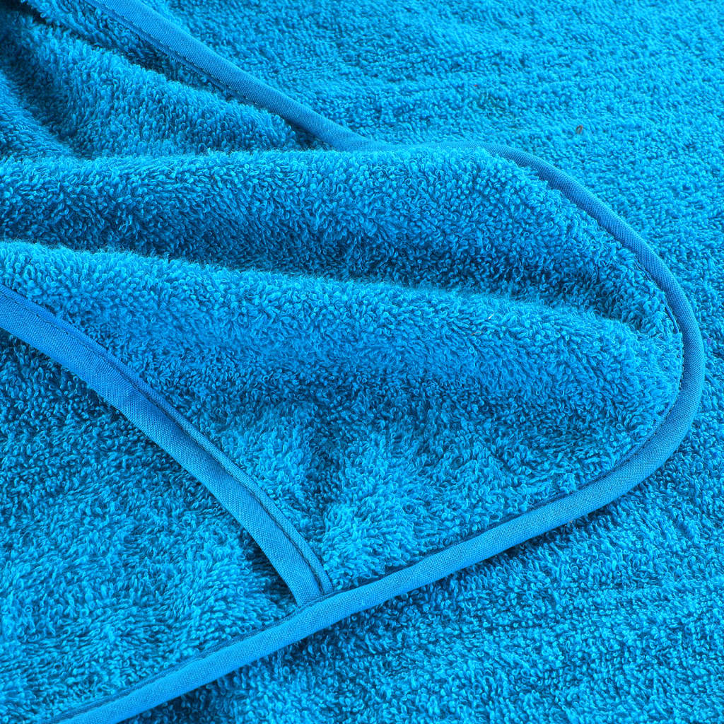 vidaXL Beach Towels 2 pcs Turquoise 75x200 cm Fabric 400 GSM