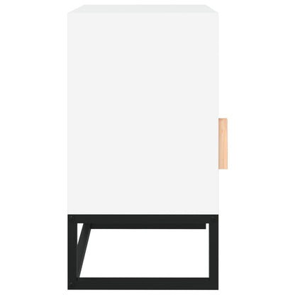 vidaXL Bedside Cabinets 2 pcs White 40x30x55.5 cm Engineered Wood&Iron