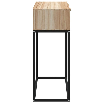 vidaXL Console Table 80x30x75 cm Engineered Wood and Iron