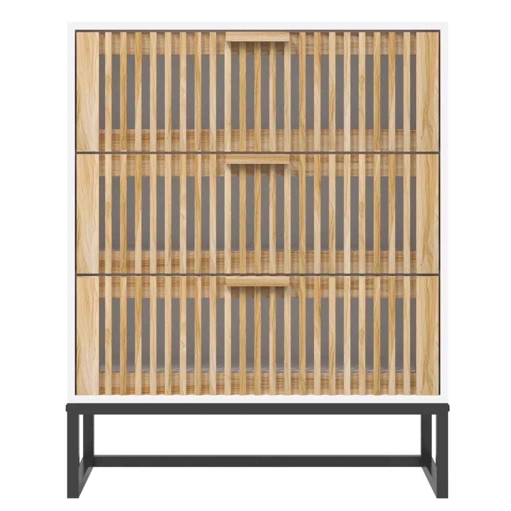 vidaXL Sideboard White 60x30x75 cm Engineered Wood