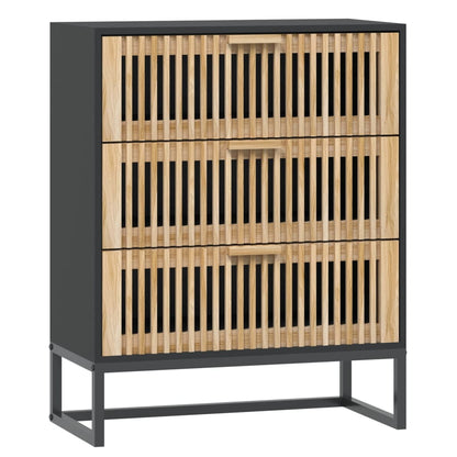 vidaXL Sideboard Black 60x30x75 cm Engineered Wood