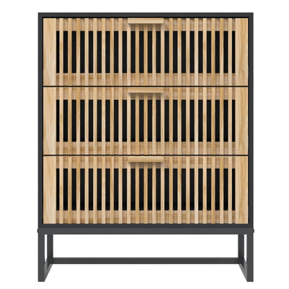 vidaXL Sideboard Black 60x30x75 cm Engineered Wood