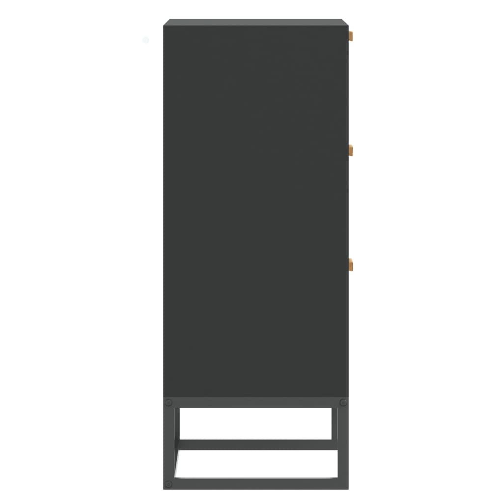 vidaXL Sideboard Black 60x30x75 cm Engineered Wood