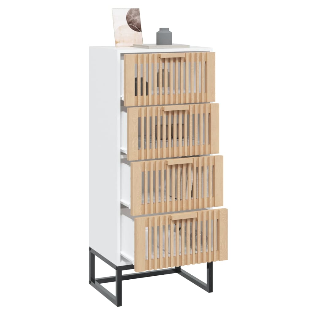 vidaXL Highboard White 40x30x95 cm Engineered Wood