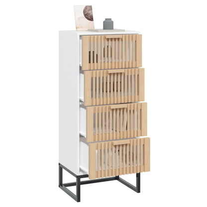 vidaXL Highboard White 40x30x95 cm Engineered Wood