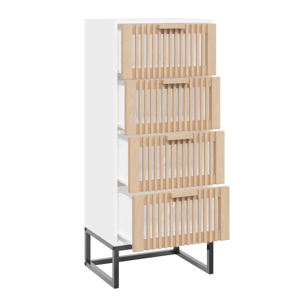 vidaXL Highboard White 40x30x95 cm Engineered Wood