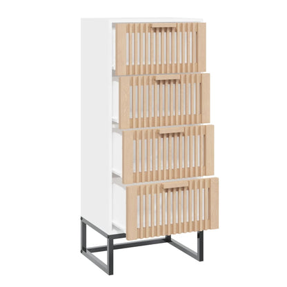 vidaXL Highboard White 40x30x95 cm Engineered Wood