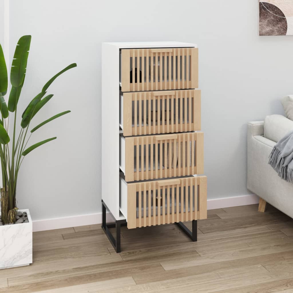 vidaXL Highboard White 40x30x95 cm Engineered Wood