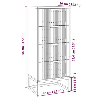 vidaXL Highboard 40x30x95 cm Engineered Wood