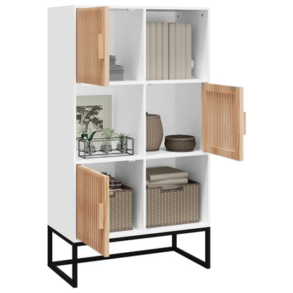 vidaXL Highboard White 70x35x125 cm Engineered Wood