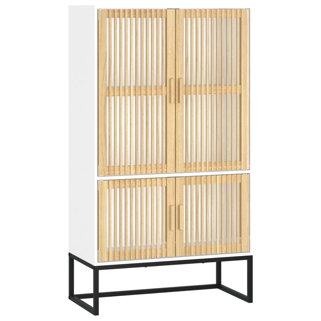 vidaXL Highboard White 70x35x125 cm Engineered Wood