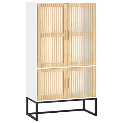 vidaXL Highboard White 70x35x125 cm Engineered Wood