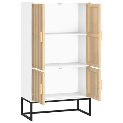 vidaXL Highboard White 70x35x125 cm Engineered Wood