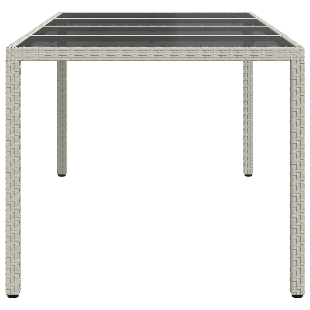 vidaXL Garden Table White 190 x 90 x 75 cm Poly Rattan
