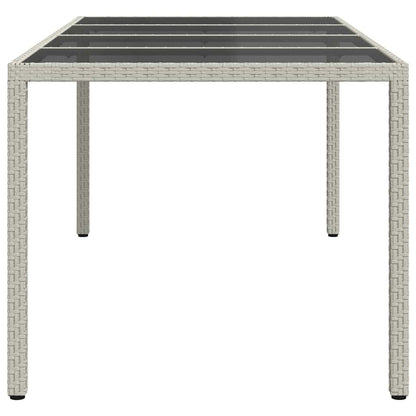 vidaXL Garden Table White 190 x 90 x 75 cm Poly Rattan